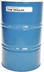 light blue barrel with "Trim Regular" sticker