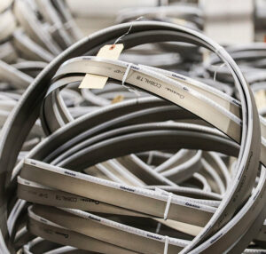 AMADA Cobalt bandsaw blades stacked