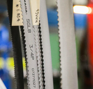 AMADA SGLB bandsaw blade closeup